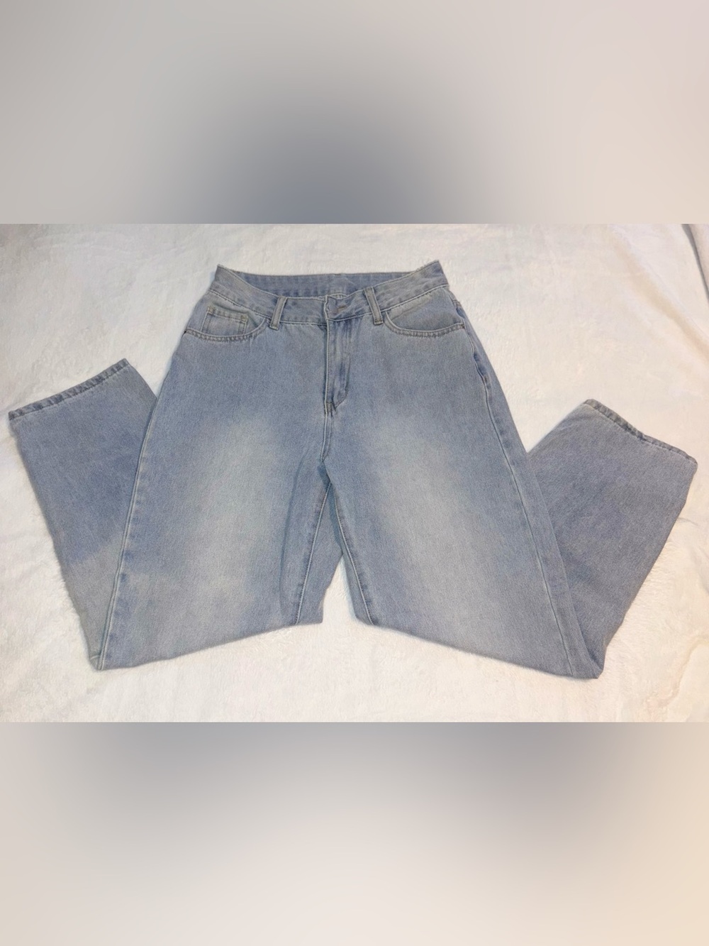 Light Blue Petite M High-Rise Jeans Size- Medium